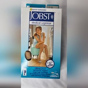Jobst compression tight high leg wear size medium natural 15-20 mmHg